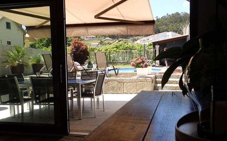 Casa Piscina Boleros Villa Combarro Bagian luar foto