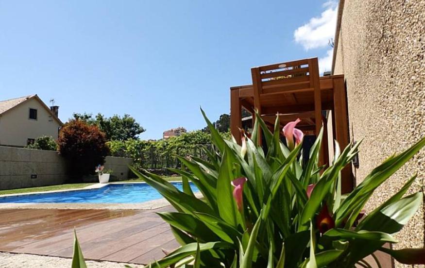 Casa Piscina Boleros Villa Combarro Bagian luar foto
