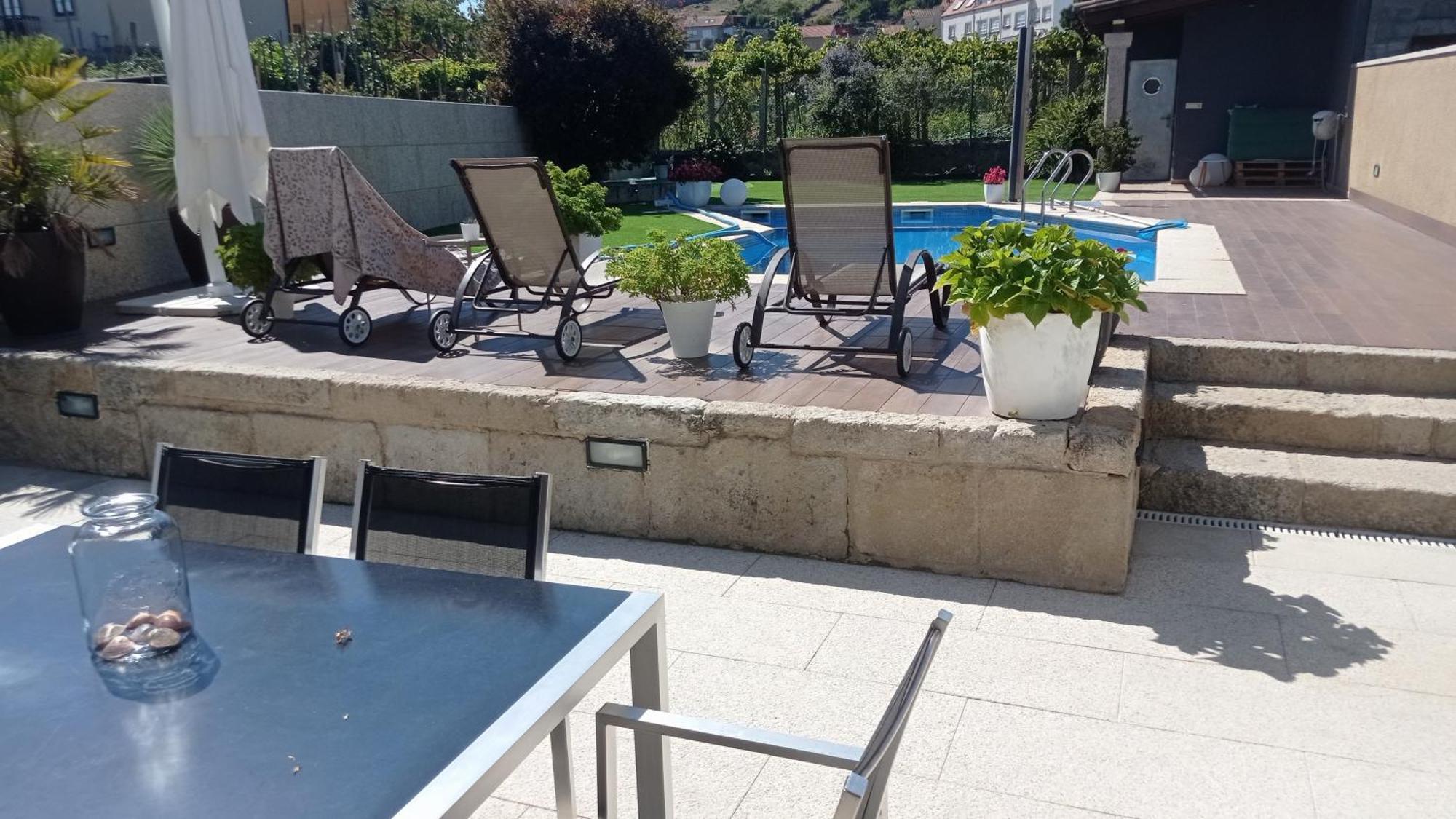 Casa Piscina Boleros Villa Combarro Bagian luar foto